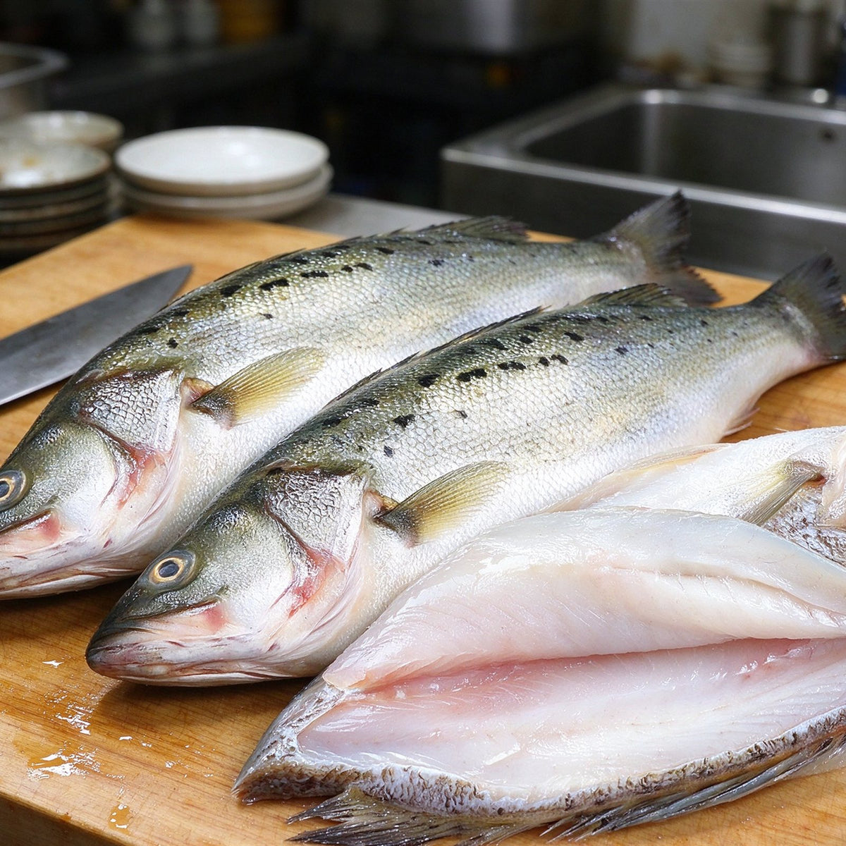 Premium Frozen Whole Sea Bass