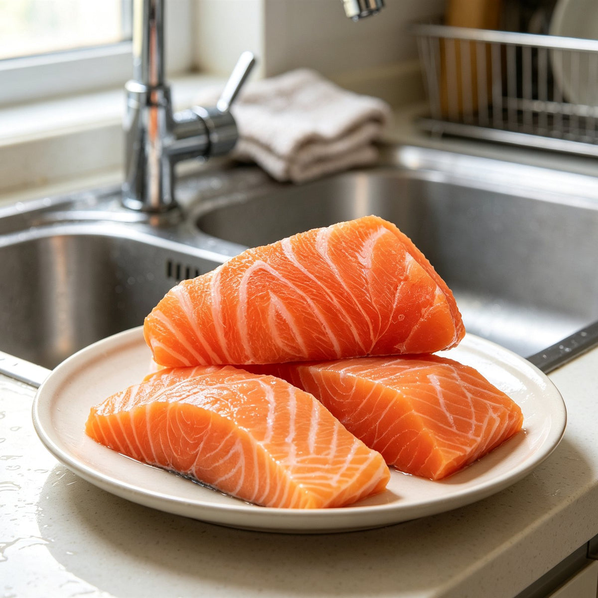 Sashimi-Grade Frozen Salmon Fillets